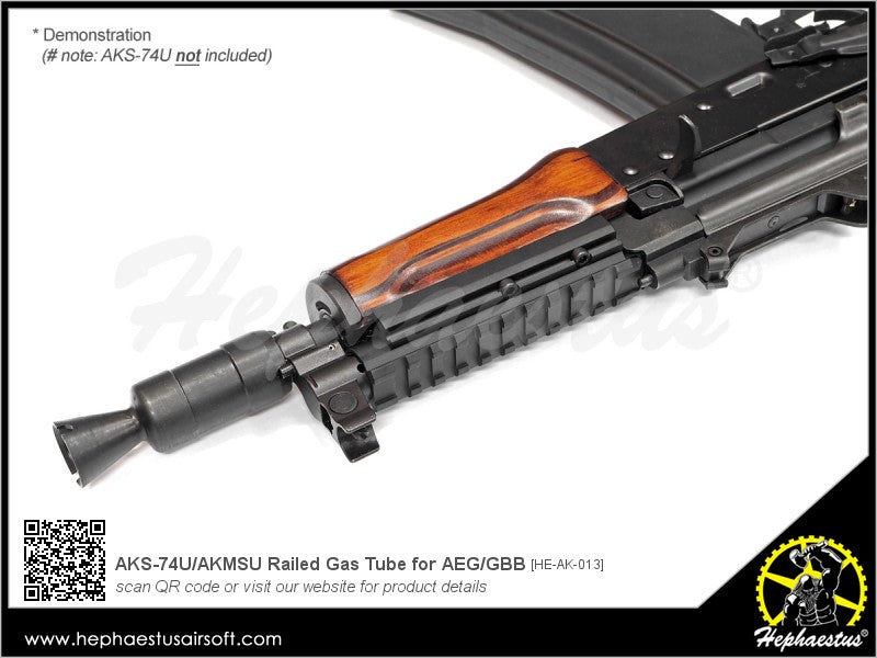 Hephaestus Railed Gas Tube For GHK AKS-74U